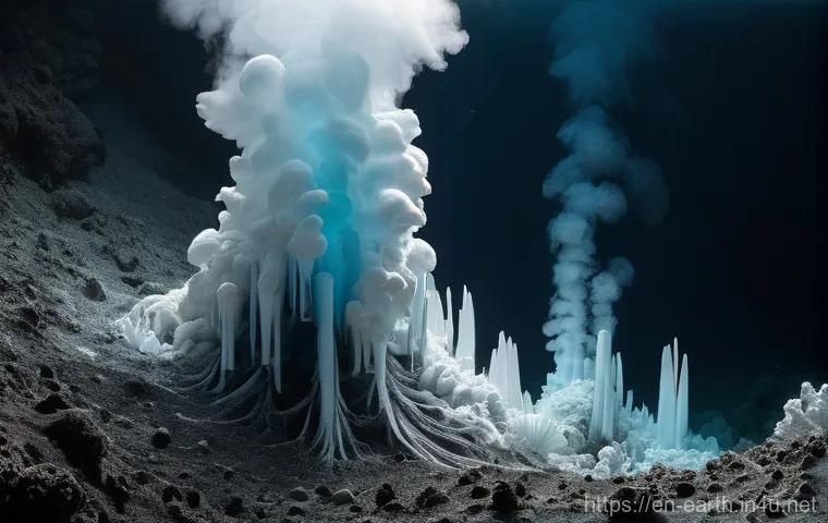 지구과학과 해저 열수구 - **Prompt:** A highly detailed, close-up photograph showcasing a thriving and diverse hydrothermal ve... 지구과학과 해저 열수구 - **Prompt:** A highly detailed, close-up photograph showcasing a thriving and diverse hydrothermal ve...