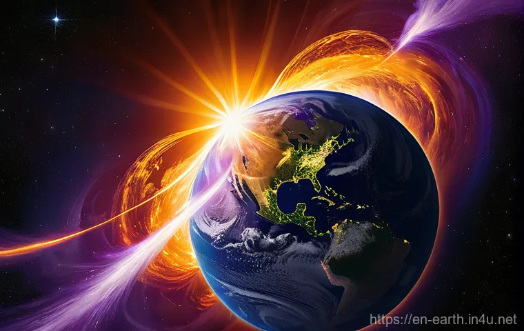 지구과학과 대기권 구조 - **Prompt:** "An ethereal, panoramic view of Earth's atmospheric layers, visually distinct and glowin... 지구과학과 대기권 구조 - **Prompt:** "An ethereal, panoramic view of Earth's atmospheric layers, visually distinct and glowin...