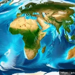 지구과학과 국제 기후 협약 - A detailed satellite view of Earth&rsquo;s atmosphere showing swirling weather patterns with vibrant blues...