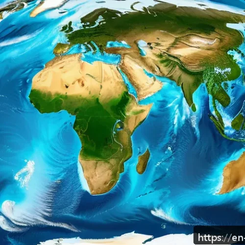 지구과학과 국제 기후 협약 - A detailed satellite view of Earth&rsquo;s atmosphere showing swirling weather patterns with vibrant blues...